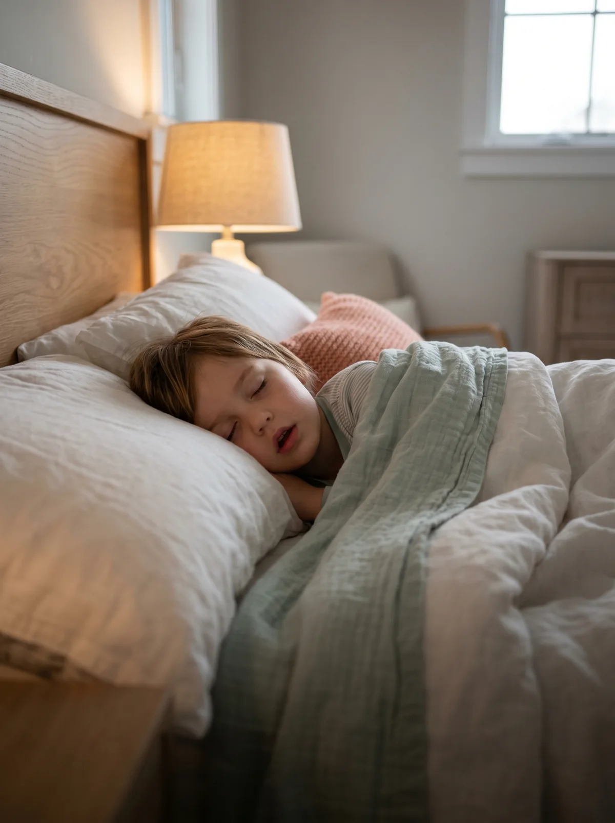 Child enjoying a calm everyday moment